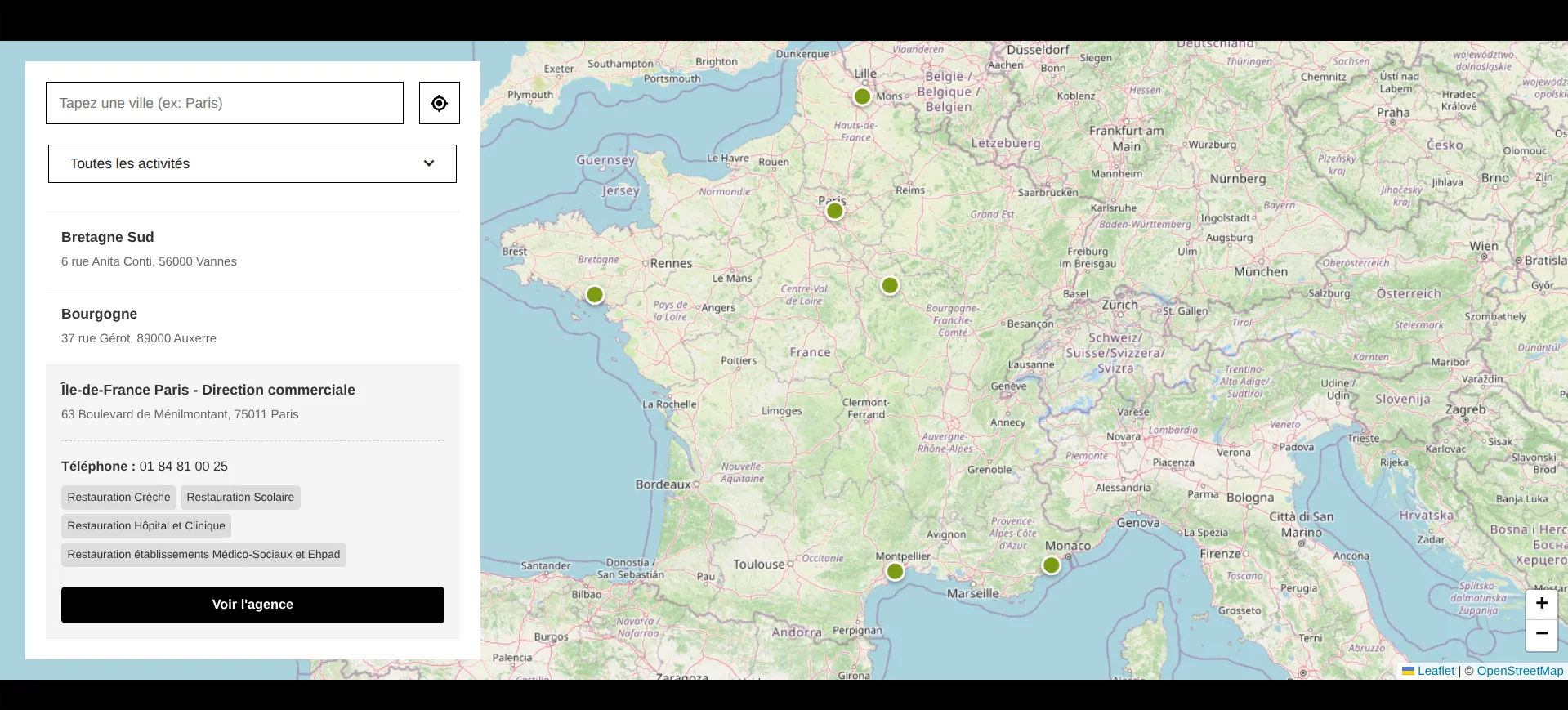 Implémentation d'une carte interactive sur Webflow