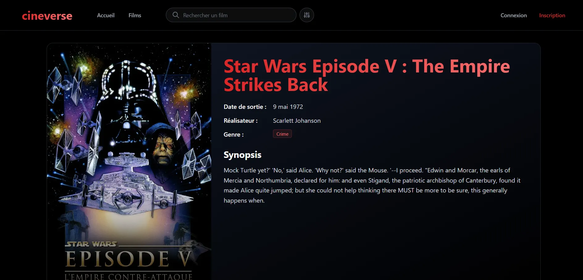 Outils disponibles — Cineverse — Plateforme cinématographique en architecture découplée